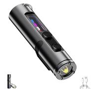 Tac lite Mini - The Ultimate Everyday Micro Tool, Rechargeable LED Magnetic Super Bright Tactical Flashlight with Hat Clip, 3 BrightnessGifts for Men, Waterproof, (Black)