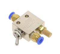 TAC2-31V Pneumatic Switch Valve 1/8 Inch PT Thread 2 Position 3 Way Rectangle Mechanical Air Pneumatic Valve 1Pcs(TAC2-31V-4MM)