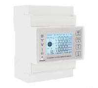TAC4300CT Three-Phase Energy Meter RS485 Touchscreen Top-Hat Rail | Measures voltage 30-300V, for current 0.003-6A, 45-65Hz, RS485 to 38400bps, TCP/IP, touch screen, external current