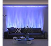 TACAHE RGBW Dynamic Wave Wall Light - Flowing Water, Aurora Visual - Color Changing Wall Washer Lamp with Remote & APP - Ambient Light for Living Room, Gaming Set - 39.3" - 12W - 1 Pack