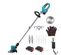 Tacarlha 6 Inch Weed Eater,Metal Cordless Strimmers,Electric Weed Mower, Retractable Home Weed Eater Brush Cutter,Portable Battery Power Rechargeable Handheld Lawn Mower for Lawn,Yard, Garden UK