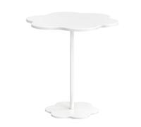 Tacarlha Small Coffee Table,Side Table Coffee Table,Flower Shaped Desktop Tea Table, Modern Style End Table, Living Room Center Minimalist Display Coffee Table White