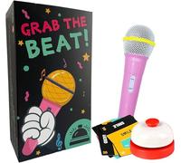TACBOMX Grab The Beat! - Fun Family Board Game for 2-10 Players, 250 Lyric Cards - Hilarious Singing Challenge for Adults & Teens - Perfect for Game Night & Birthday Gifts