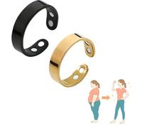 TACBSP Calmi Ring Magtherapy Lymphatic Drainage Lymph Nodes Acupuncture Therapy for Women Men - Acupressure Wellness Ring for Sleep, Stress Relief, Circulation & Natural Pain Relief, Metal, No