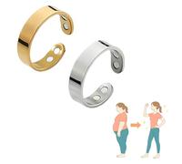 TACBSP Calmi Ring Magtherapy Lymphatic Drainage Lymph Nodes Acupuncture Therapy for Women Men - Acupressure Wellness Ring for Sleep, Stress Relief, Circulation & Natural Pain Relief, Metal, No