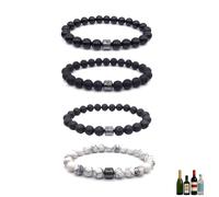 TACBSP Glame Anti Alcohol Bracelet Anti Alcohol Bracelet to Reduce the Urge to Drink Cravings Stop Drinking Alcohol Manifestation Bracelet Set, One Size, Stone, no gemstone