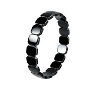 TACBSP - Hematite Bracelets Set for Men Get Back Your Confidence Natural Hematite Stretch Bracelet Natural Stone Stretch Bracelets Energy Inspirational Gift Jewelry, Una talla, Stone, Not a gemstone