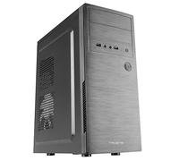 Tacens INITIOX, ATX PC Case, 12cm Side Fan, Brushed Aluminum Front Panel, Mid Tower, Internal Cable Management System, USB 3.0, Black