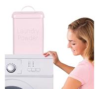 Tacery Laundry Detergent Powder Storage Tin Box, Square Metal Food/Flour/Sundries Kitchen Storage Tin Canister/Bucket/Containers With Lid And Scoop, Laundry Powder Container, Medium Size