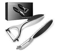 TACGEA Vegetable Peeler for Kitchen, Potato Peelers for Fruit Straight Blade, Durable Non-Slip Handle, Set of 2