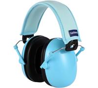 TacGuru 130 - Kids Ear Protection Earmuffs, Hearing Protection for Kids, One Size for 3-16 Yr Old, Light Turquoise