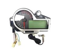 Tach Gauge Motorcycle Universal 15000RPM Digital LCD Odometer Speedometer Tachometer Instruments with Speed Sensor 1-6 Gear
