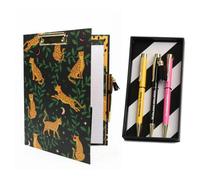 Tache A4 Padfolio And Pen With Foil & Positivity 3-Pen Set