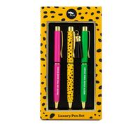 Tache Cheetah 3-Piece Pen Set - Multicolour