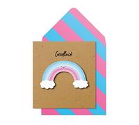 Tache Good Luck Rainbow Motivational 3D Greeting Card. Premium Handmade FSC® Certified Greeting Card With Envelope. For Him Her Colleagues Wife Husband Sister Brother Daughter Son Mum Dad