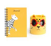 Tache Language A5 Spiral Bound Notebook With Printed Page Edges & Ceramic Mug