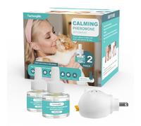 TachengMc Cat Calming Diffuser, Cat Pheromones Calming Diffuser with 1 Diffuser + 2 Refills 48ml, Cat Anxiety Relief Cat Pheromone Diffuser Kit 60 Days, Pheromone Diffuser to Calm Cats