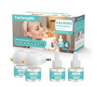 TachengMc Cat Calming Diffuser, Cat Pheromones Calming Diffuser with 2 Diffuser + 4 Refill 48ml, 6-in-1 Cat Anxiety Relief Cat Pheromone Diffuser Kit 120 Days, Pheromone Diffuser to Calm Cats