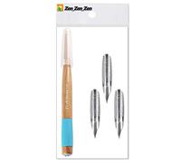 Tachikawa Pen Nib Holder(T-40) + Nikko G Pen Nib, Pack of 3,and Anti Rust Paper included
