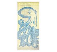 TACHILC Octopus Bamboo Bead Door Curtain, Beaded Doorway Curtain, Bamboo Curtain for Door Decoration, Size 36 x 78 inches