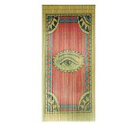 TACHILC The Eye Bamboo Beaded Curtain for Doorway, Boho Beaded Curtain for Closets, Door Beads Decoration, Bamboo Beads for Doorways 35.5 in x 78 in