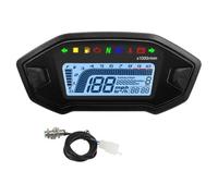 Tachometer Digital Odometer Motorcycle Digital Speedometer 7 Color Tachometer Instrument Dashboard Panel Display 10000RPM For 2-4 Cylinder