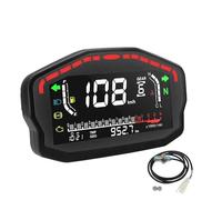 Tachometer Motorcycle DC 12V Universal Tachometer with Turn LED Backlight 14000RPM Gauge Electronic Digital Odometer for 1 2 4 Cylinders