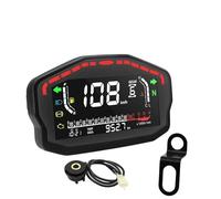 Tachometer Motorcycle DC 12V Universal Tachometer with Turn LED Backlight 14000RPM Gauge Electronic Digital Odometer for 1 2 4 Cylinders