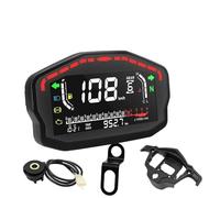 Tachometer Motorcycle DC 12V Universal Tachometer with Turn LED Backlight 14000RPM Gauge Electronic Digital Odometer for 1 2 4 Cylinders