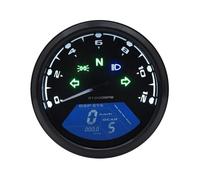 Tachometer Odometer 12V Meter Tachometer 1-4 Cylinders Motorbike Gauge 12000RMP Digital Indicator For Motorcycle Accessories Universal