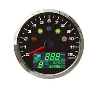 Tachometer Odometer 85mm Motorbike Tachometer Digital Speedometer Motorcycle With Tachometer & Fuel Gauge & Voltmeter Multi-function Odometer