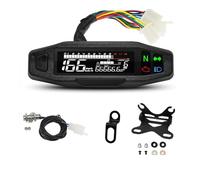 Tachometer Odometer AD For Motorcycle Odometer Speedometer Tachometer 12000RPM Gear TRIP ODO Motorbike Voltage Gauge Kit Speed Gauge Tacho Meter