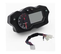 Tachometer Odometer Digital Motorcycle Meter Oil Gauge Tachometer Cluster Turn Signal Light Indicator 7 Colors Adjustable