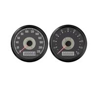 Tachometer Odometer Gauge Set 85mm GPS Speedometer 160MPH Tachometer 0-8000RPM With Red Yellow Backlight For Motorboat Auto 12V 24V