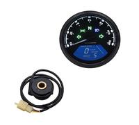 Tachometer Odometer Universal 12000RPM Motorcycle Speedometer With Tachometer 1-4 Cylinders Digital Gauge Motorbike Motorcycle Sensor Set