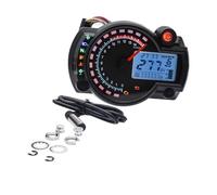 Tachometer Odometer Universal Digital Motorcycle For RX2N Odometer Speedometer Meter Instrument Adjustable MAX 299KM/H 7colors Dashboard