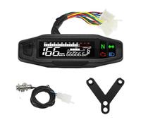 Tachometer Odometer Universal Motorcycle Meter Speedometer LED Digital Dashboard 12000RPM Gauge Tachometer Panel Motor Odometer Display Y Bracket