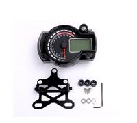 Tachometer Odometer Universal Motorcycle Speedometer Tachometer Odometer N Gear 7 Backlights 0-19000RPM 299 KMH MPH Fuel Level Water Temp Time 12V