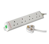 Tacima 4 Way Surge Protection Mains Extension Lead 2M Brand