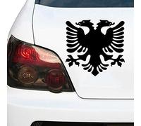 Tacino 30625# Various Sizes Albanian Flag Eagle car sticker decal waterproof stickers on car rear bumper window vinyl die cut