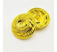 Tack Buttons,Shirt Buttons,Metal Buttons,10pcs Round Retro Metal Jacket Buttons Fashion Decorative Buttons for Clothing Handmade DIY Sewing Accessories Buttons for Coat Black,15mm 10pcs ( Color : Yell