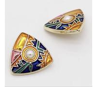 Tack Buttons,Shirt Buttons,Metal Buttons,20mm Vintage Colored Clothing Buttons Irregular Shape Ethnic Style Metal Sewing Buttons Fashion Decorative Buttons for Clothing 2,18mm 10pcs ( Color : 3 , Size