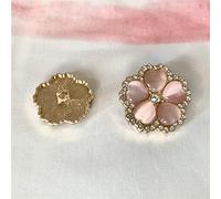 Tack Buttons,Shirt Buttons,Metal Buttons,5pcs Pink Blue Green Beautiful s Buttons for Clothing Sewing Accessories Flower Buttons for Clothing Designers Fashion Pink,18mm 5pcs ( Color : Blue , Size : 1