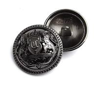 Tack Buttons,Shirt Buttons,Metal Buttons,College Style Mens Button Up Shirt Sewing Supplies and Accessories Jacket Buttons for Clothes 20mm Handmade DIY Golden Buttons Black,20mm 10pcs ( Color : Golde