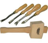 Tack Lifter, Staple Lifter, Bent, Straight Ripping Chisel + Mallet Upholstery Kit