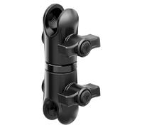 Tackform 3.5" Long Metal 20mm Ball and Socket Arm DuraLock 20 Series | Dual 20mm Sockets with Optional Anti-Theft Knobs | Black