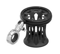 Tackform Chrome Motorcycle Drink Holder, CNC Machined Billet Aluminum, Fits 1-1/4'' to 1-1/2'' Handlebars, Up to 3.25'' Diameter, BC3 Universal Clamp, Short Reach Arm