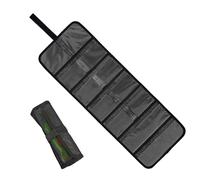 Tackle Bag, Roll Up Fishing Lure Wrap Organizer, Black Waterproof Foldable Pouch for Anglers, Portable Gear Storage Boat Trips, Kayak Adventures, Beginners, and Husband Gift Ideas