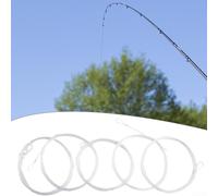 Tackle Box Essentials Five Pack of Nine Foot Nylon Tapered Leader Lines With Loops (2X)