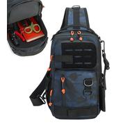 Tackle Sling Shoulder Organizer Saltwater Storage Surf Cat Fish Gear Base Waterproof Flap Pocket Compact Rug Boat Adjustable Utility Durable Rod Zipper Outdoor Shore Travel Fishing Camping Carrier